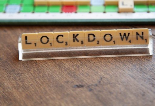 Schriftzug "Lockdown"