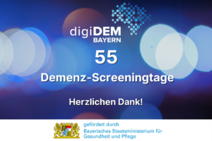Besonderes Jubiläum: digiDEM Bayern feiert den 55. Demenz-Screeningtag
