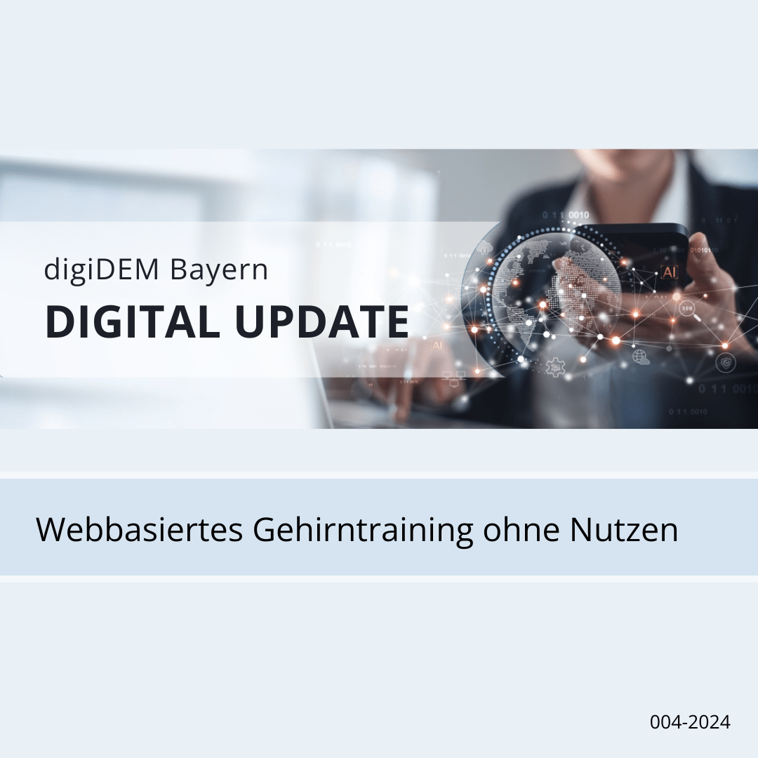 Webbasiertes Gehirntraining zeigt keinen Nutzen