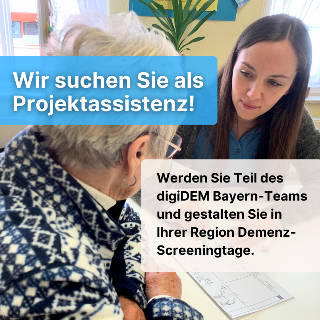 Werden Sie Teil des digiDEM Bayern-Teams und gestalten Sie in Ihrer Region Demenz-Screeningtage.